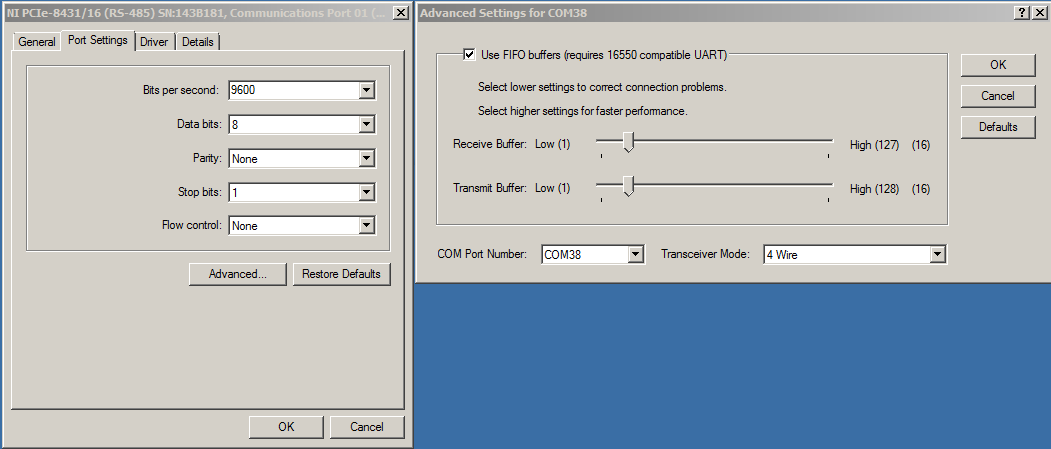 configure serial port windows 10